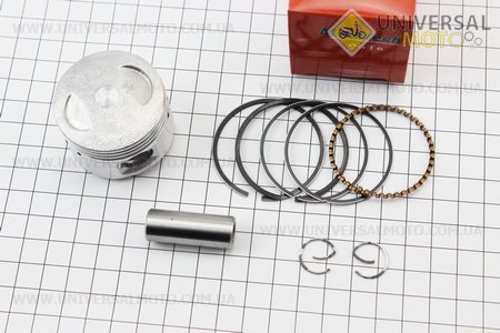 Поршневий комплект (поршень, кільця, палець) 60см.куб. 44мм STD (палець 13мм) Китай. Mototech (Запчастини до 4Т скутера / UM3491-V65)