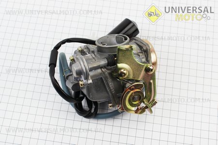 Карбюратор у зборі (металева кришка), (якісна копія). KEIHIN (Запчастини до 4Т скутера / UM3491-V82)