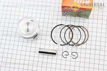Поршень комплект 80cc 47мм STD (палець 13мм). TATA-Premium (Запчастини до 4Т скутера / UM3492-V18)