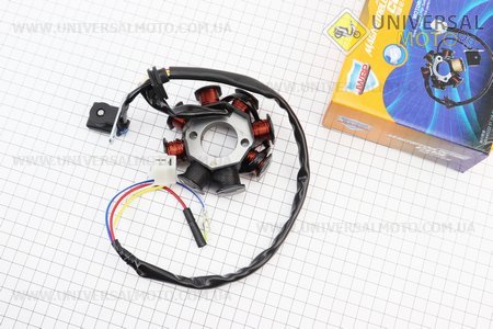 Статор магнето (генератора) (8 котушок роз'єм "мама 2 + 2") висота 31мм. JWBP (Запчастини до 4Т скутера / UM3492-V30)