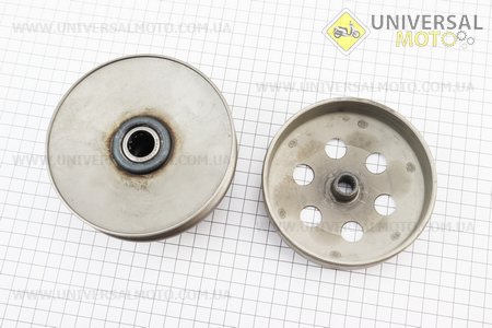 УЦІНКА 50-100сс 4Т Варіатор задній в зборі GY6 -50 / AF34 (невелике биття щоки). DONGXIN (Запчастини до 4Т скутера / UM3492-V41)