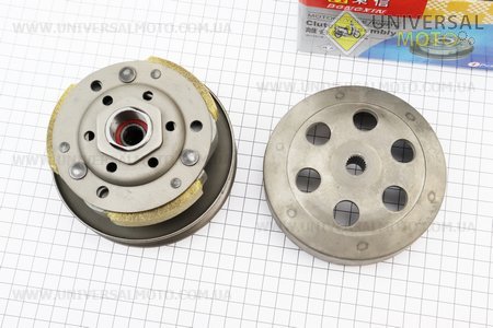 УЦІНКА 50-100сс 4Т Варіатор задній в зборі GY6 -50 / AF34 (невелике биття щоки). DONGXIN (Запчастини до 4Т скутера / UM3492-V41)