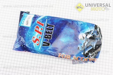 Ремінь 669Х18,. S.P.I (Запчастини до 4Т скутера / UM3492-V57)