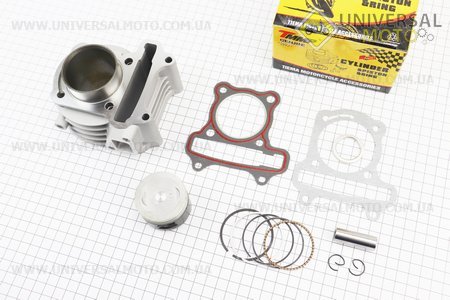 Циліндр, поршень, палець, кільця (Комплект ЦПГ) 80cc-47мм (палець 13мм) "поршень з тефлоновим покриттям". TMMP (Запчастини до 4Т скутера / UM3492-V80)