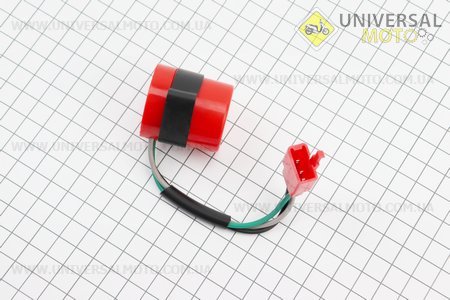 Реле поворотів (3 контакту), червоний. Китай (Запчастини до 4Т скутера / UM3492-V86)