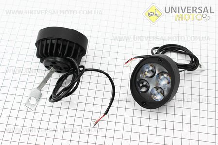 Фара додаткова світлодіодна вологозахисна (65 * 55mm) - 4 LED з кріпленням під дзеркало, комплект 2 штуки. Китай (Освітлення / UM3510-V05)