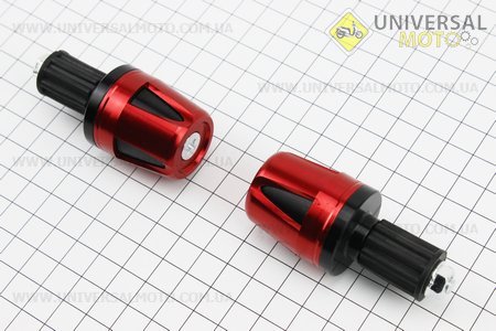 Заглушка - відбійник керма "конус" ЧЕРВОНИЙ, комплект 2шт. HR (Різне / UM3510-V77)