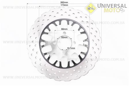 Loncin- LX200GY-3 Диск гальмівний, тип 2. Китай (Запчастини на мотоцикл Loncin / UM3510-V86)