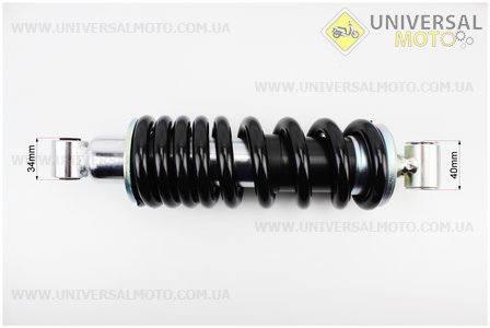 Loncin- LX200GY-3 Амортизатор задній МОНО 295мм * d76мм (втулка 12мм / вилка 12мм) чорний. Китай (Запчастини на мотоцикл Loncin / UM3511-V78)