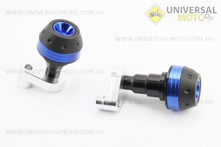 Крашпеди-слайдери (відбійники) універсальні, зі зміщеним кріпленням, ЧОРНИЙ-СИНІЙ комплект 2шт. Китай (Різне / UM3512-V29)