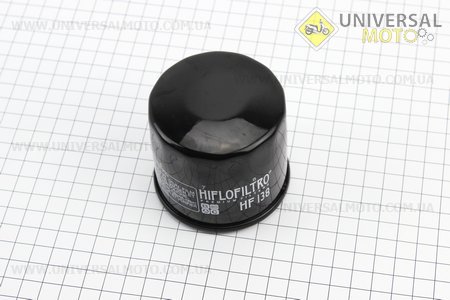 Фільтр масляний HF138 (M20X1) Aprilia RSV 1000/Suzuki GSF1200 Bandit/Suzuki GSX-R1300 Hayabusa, SUZUKI AN650 Burgman, SUZUKI GSX-R. HIFLO (Запчастини на мотоцикл / UM3512-V53)