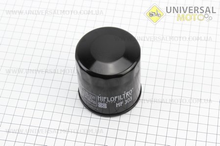 Фільтр масляний HF303 (M20X1,5) HONDA CB 500/1000, CBF 500/1000, CBR 600/1100 XX Super, NC 700 D Integra RC62, Kawasaki ZX-10R / ZX-14. HIFLO (Запчастини на мотоцикл / UM3512-V55)