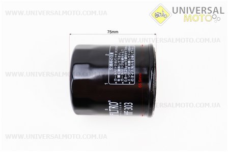 Фільтр масляний HF303 (M20X1,5) HONDA CB 500/1000, CBF 500/1000, CBR 600/1100 XX Super, NC 700 D Integra RC62, Kawasaki ZX-10R / ZX-14. HIFLO (Запчастини на мотоцикл / UM3512-V55)