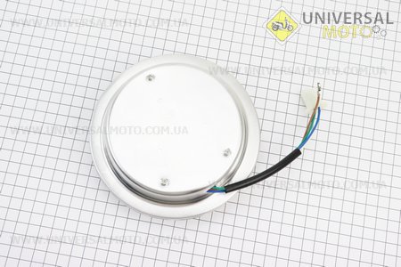 УЦІНКА Фари круглої передня частина DELTA / ALPHA 5 + 1-LED, d-140мм, TUNING (тріщина, дивись фото). Китай (Запчастини на мотоцикл / UM3512-V61)