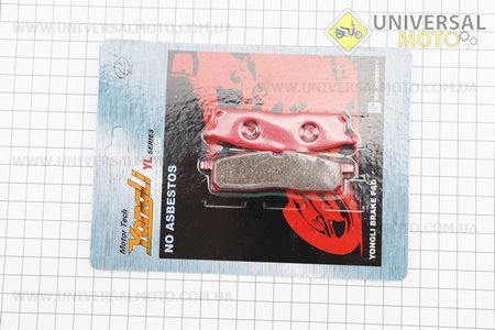 Гальмівні колодки (дискові) Yamaha DT 50LC / YZ 80 / YZ 85 / TT-R 125 комплект червоні. YONGLI (Запчастини на мотоцикл / UM3512-V77)