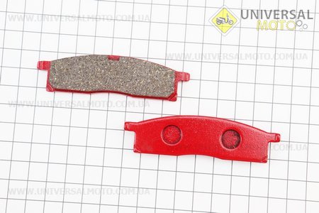 Гальмівні колодки (дискові) Yamaha DT 50LC / YZ 80 / YZ 85 / TT-R 125 комплект червоні. YONGLI (Запчастини на мотоцикл / UM3512-V77)