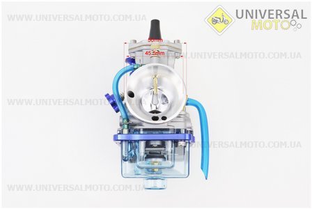 Карбюратор TUNING прозо. піддон PWK 24 (d = 24мм) з хутро. заслінкою, (якісна копія). KEIHIN (Запчастини на мотоцикл з двигуном CB / UM3512-V83)