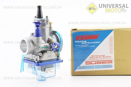 Карбюратор TUNING прозо. піддон PWK 26 (d = 26мм) з хутро. заслінкою, (якісна копія). KEIHIN (Запчастини на мотоцикл з двигуном CB / UM3512-V84)