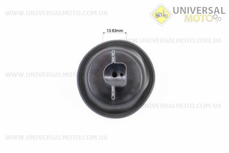 Мембрана карбюратора з направляючими (з вушками) 14 мм + голка, CG / CB /. Китай (Запчастини на мотоцикл з двигуном CB / UM3513-V17)