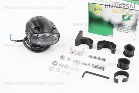 Фара додаткова світлодіодна вологозахисна - 3 LED з кріпленням, овальна 90*70мм. RTD (Разное / UM3513-V26)