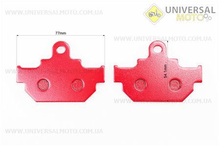 Колодки гальмівні (дискові) SUZUKI-GZ 250/GZ 125/TU 250/TU 250/VL 250/LS 650; SIAMOTO-Geco 250 комплект червоні. YONGLI (Запчастини на мотоцикл / UM3513-V33)