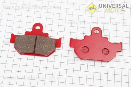 Колодки гальмівні (дискові) SUZUKI-GZ 250/GZ 125/TU 250/TU 250/VL 250/LS 650; SIAMOTO-Geco 250 комплект червоні. YONGLI (Запчастини на мотоцикл / UM3513-V33)