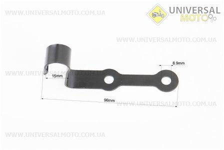 Кронштейн кріплення шланга гальмівного переднього+болти. Китай (Запчастини на мотоцикл / UM3513-V68)