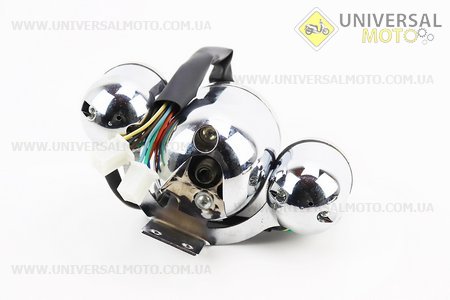 Спідометр універсальний на 80 км/год "ХРОМ" (HARLEY). Китай (Запчастини на мотоцикл / UM3514-V00)