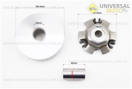 Варіатор передній комплект Honda LEAD100 + втулка. LIPAI (Запчастини до японського скутера / UM3521-V17)