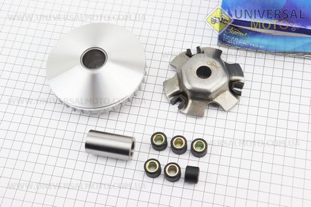 Варіатор передній комплект Honda LEAD100 + втулка. LIPAI (Запчастини до японського скутера / UM3521-V17)