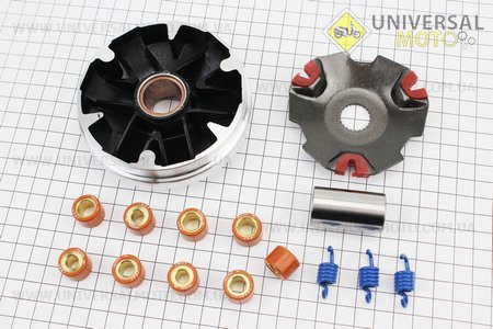 Варіатор передній комплект Suzuki AD 50 ТЮНІНГ. JWBP (Запчастини до японського скутера / UM3521-V43)