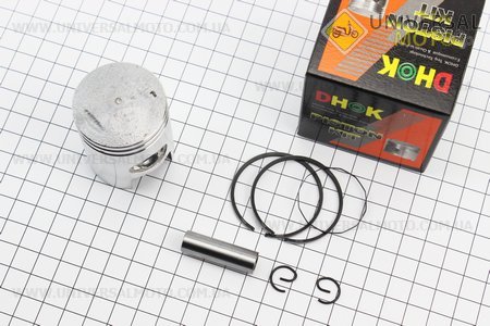 Поршень комплект Honda LEAD50 40мм STD (палець 10мм). DHOK (Запчастини до японского скутера / UM3522-V62)