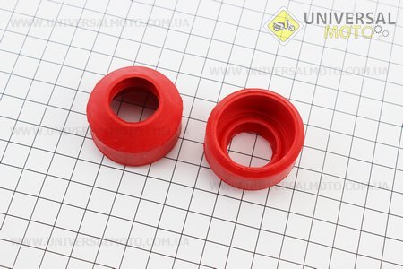 Пильовики вилки (червоні) комплект 2 штуки Suzuki. Украина (Запчастини на скутер Suzuki / UM3523-V44)