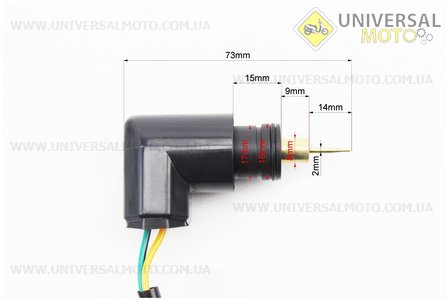 Електроклапан карбюратора Yamaha BWS (5BM) - голка 13,7мм, "посадка" d = 18мм. Mototech (Запчастини до японського скутера / UM3524-V11)