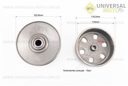 Варіатор задній комплект Suzuki AD 100. S (Запчастини на скутер Suzuki / UM3525-V08)