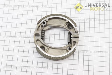 Гальмівні колодки барабан. Honda DIO 50 (пружини під кутом), D=90мм. Китай (Запчастини на скутер Honda DIO50 / UM3525-V19)