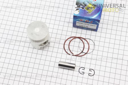Поршень комплект Honda DIO ZX50 40мм +0,50 (палець 12мм) Тайвань. S.P.I (Запчастини на скутер Honda DIO ZX / UM3525-V55)
