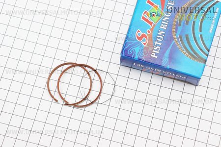 Кільця поршневі Honda DIO50 39мм +0,25 (замки внутрішні). S.P.I (Запчастини на скутер Honda DIO50 / UM3525-V70)