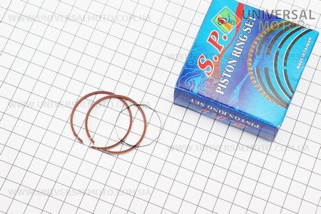 Кільця поршневі Honda DIO50 39мм +0,50 (замки внутрішні). S.P.I (Запчастини на скутер Honda DIO50 / UM3525-V71)