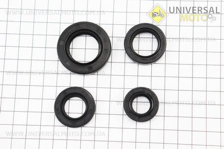 Сальник двигуна комплект 4шт Honda Dio ZX (15,5 * 25,5 * 7-2шт; 17 * 30 * 5; 24 * 40 * 7). TMMP (Запчастини до японського скутера / UM3526-V83)