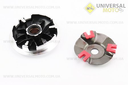 Варіатор передній комплект Yamaha BWS 100 (під вал 16мм). DLH (Запчастини до японского скутера / UM3527-V72)