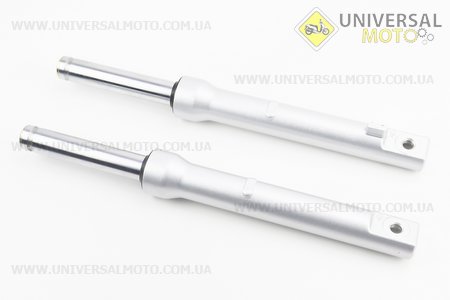 Амортизатор передній (пір'я), комплект 2шт Honda DIO, 380мм (під барабанні гальма) якісні, сірі. Китай (Запчастини до японского скутера / UM3528-V80)