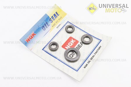 Сальник двигуна комплект 4шт Honda Tact 50 (24x40x7; 17x30x6; 15,5x25,5x7; 15x25x6). NOK (Запчастини до японского скутера / UM3529-V18)