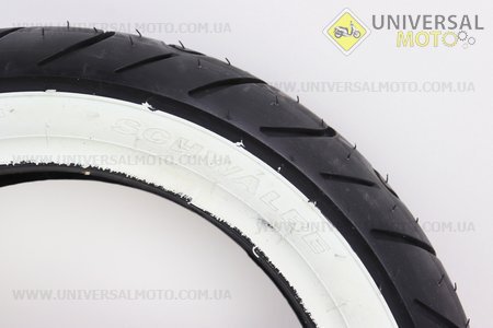 Шина 120/70-12 безкамерна, шосейний малюнок (білий борт) HS-541. Schwalbe (Шини / UM3530-V99)