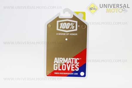 Рукавички мотоциклетні M-червоні з кольоровими вставками. 100% (Мотоекіпировка / UM3541-V10)