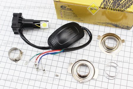 Лампа фари діодний LED-3 SUPER універсальна (комплект різних кріплень), з стабілізатором + стробоскоп. GO! (Різне / UM3541-V21)