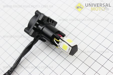 Лампа фари діодний LED-5 SUPER універсальна (комплект різних кріплень), з стабілізатором + стробоскоп. GO! (Різне / UM3541-V23)