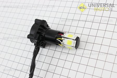 Лампа фари діодний LED-6 SUPER універсальна (комплект різних кріплень), з стабілізатором + стробоскоп. GO! (Різне / UM3541-V24)