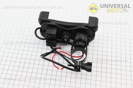 Тримач телефону на кермо з червоним малюнком + USB зарядка (мін. Розмір телефону 60 * 124мм, макс. Розмір 80 * 160мм), тип 2. Китай (Різне / UM3541-V90)