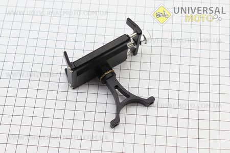 Тримач телефону на кермо металевий (мін. Ширина телефону 50мм, макс. Ширина 100мм), чорний, тип 2. Китай (Аксесуари / UM3541-V98)